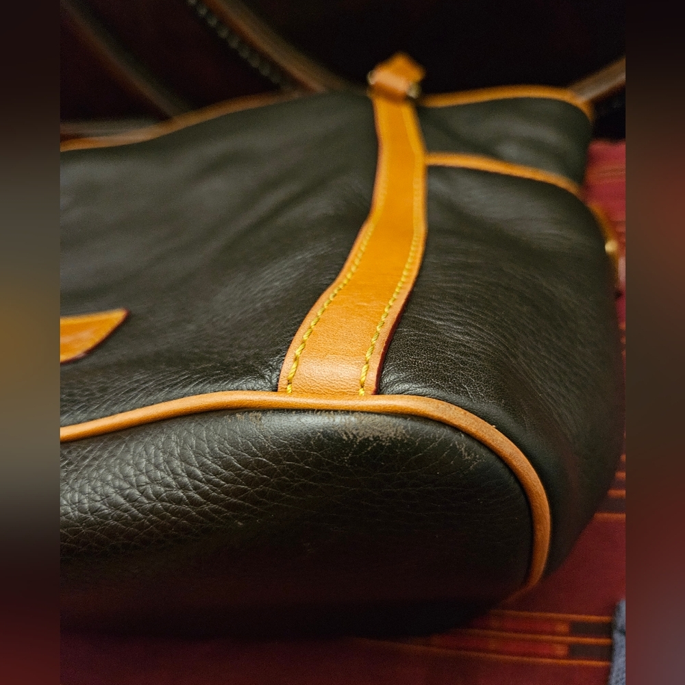 DOONEY BOURKE Florentine Kristen Black Leather Shoulder Tote Bag - Picture 10 of 16